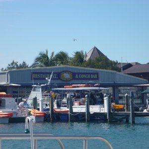 Another decent place right on the water with live music and decent food