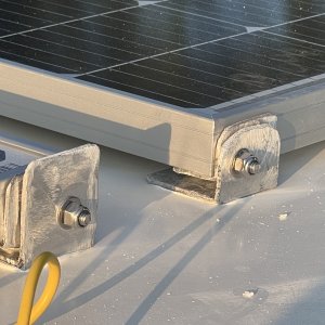 Closeup of brackets