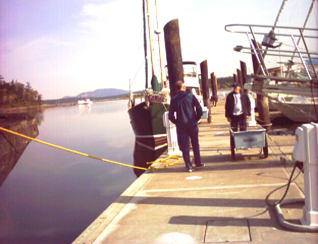 1 May 2004 Lopez Island
   Joe on the dock