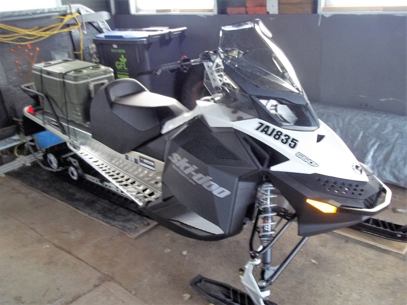12/5/2015  Sled with mirrors removed and registration numbers