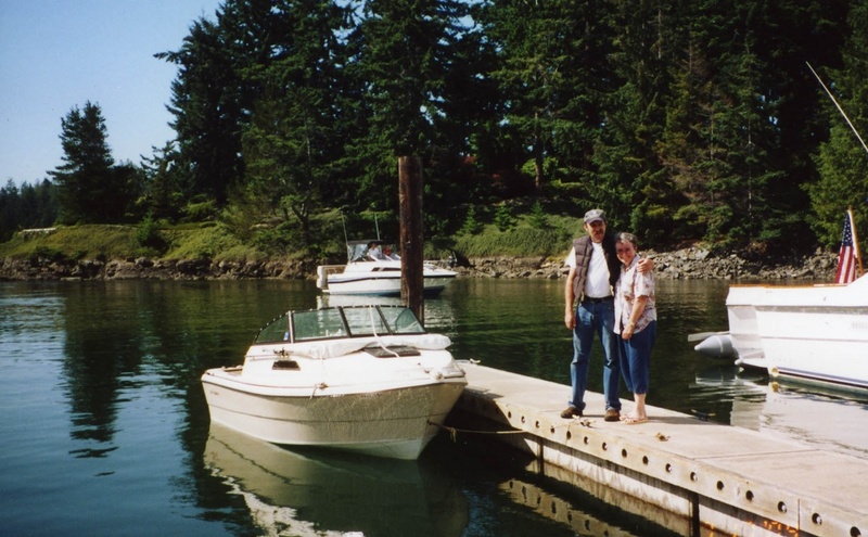 17 July 2004 Blakely Is.
  Visiting with son