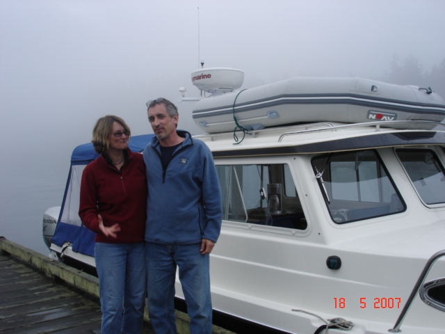 18 July Cornet Bay
Steve aka Seaboldski and Lorraine with new TC aka STRAY CAT