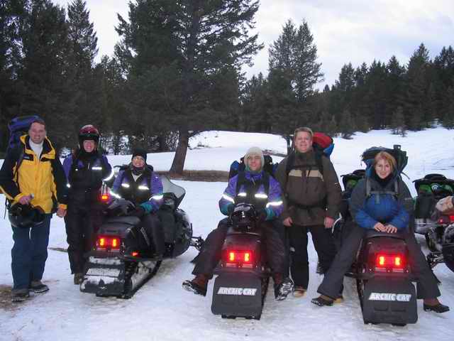 20050220 - 01 Overnight Snomobiling near Big Sky Montana