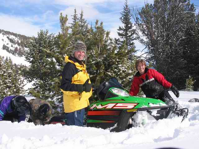 20050220 - 03 Overnight Snomobiling near Big Sky Montana