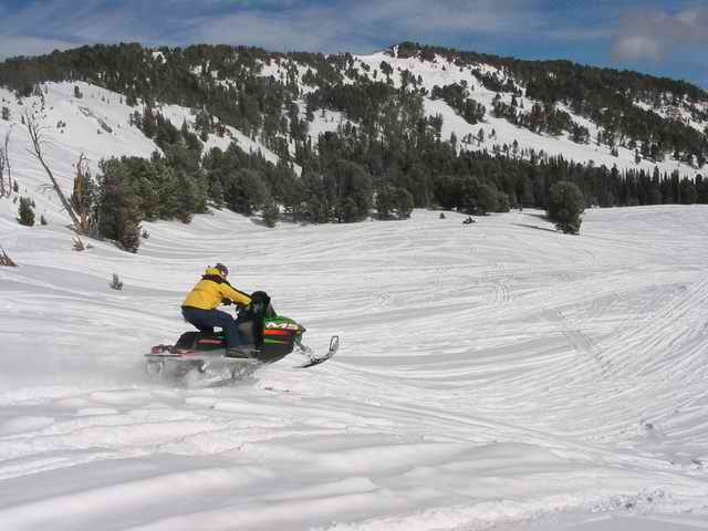 20050220 - 09 Overnight Snomobiling near Big Sky Montana