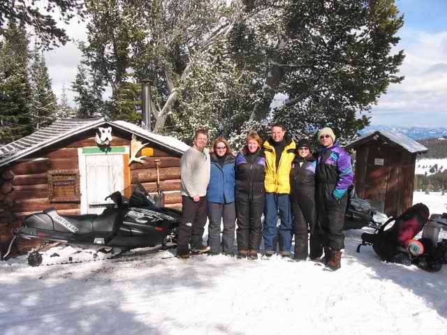20050220 - 13 Overnight Snomobiling near Big Sky Montana