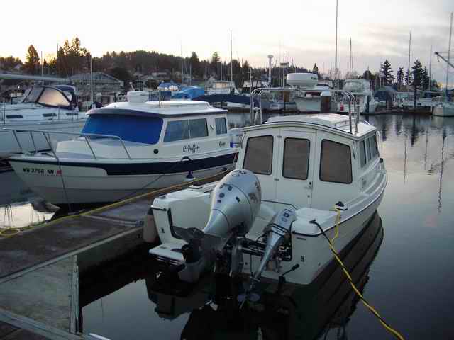 20060311 - 21 Poulsbo C-Dory Gathering - Ahhh Warmth from the Wallas - See the Frost on the Docks