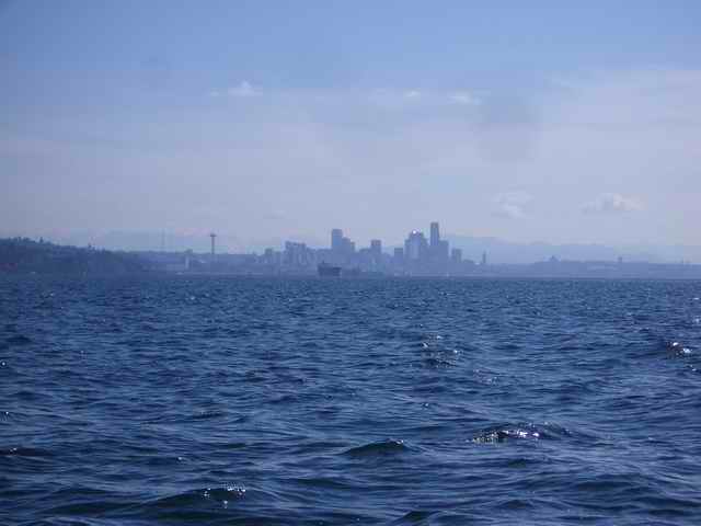 20060311 - 25 Poulsbo C-Dory Gathering - Downtown Seattle at a distance - Can you tell