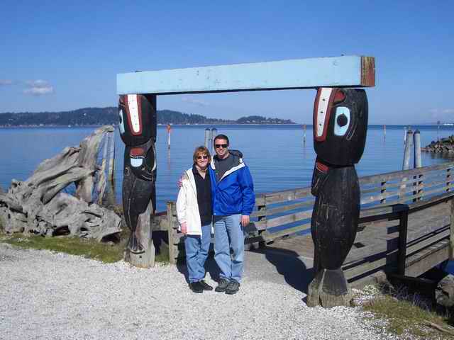 20060311 - 31 Poulsbo C-Dory Gathering - John & Amy at Blake Island