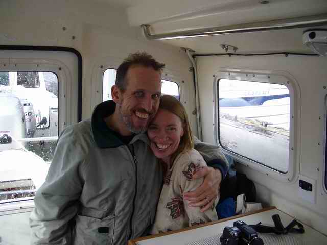 20060413 - 06 Cathlamet C-Dory Gathering - Boat Guests Tom & Renee