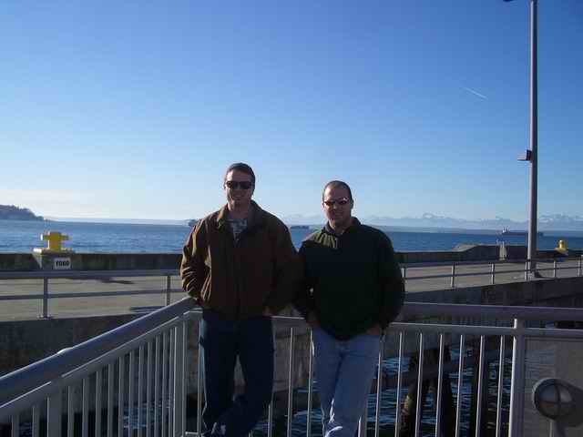 20070127 - 07 Seattle Potluck & Factory Party - John & Brother Brent