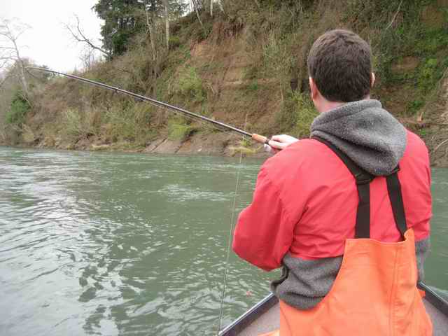20070317 - 09 Fishing Wilson River - Fish number 2 on the line