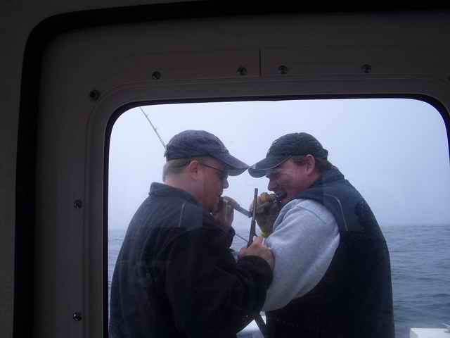 20070603 - 03 Newport Halibut Trip - Dang Cigars wont light