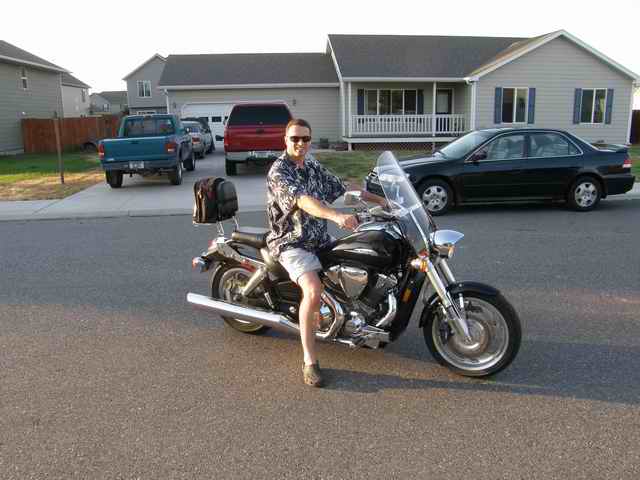 20070728 - 06 Bozeman & Helena MT Trip - Love riding my brothers 1800VTX