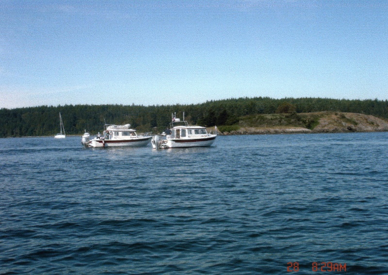 28 May 2005 Blind Bay 
DAYDREAM & ANNA LEIGH 
on the way to Canada