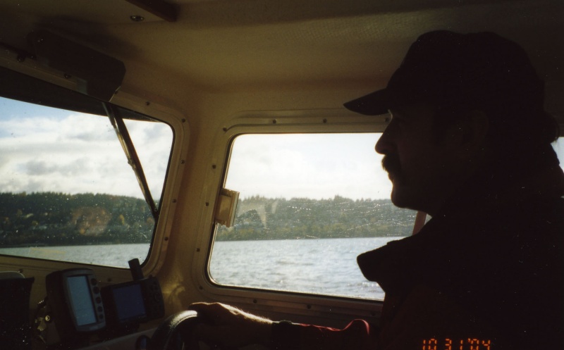 31 Oct  2004 Somewhere between Anacortes & Bellingham. Youngest son (Arima owner)in R-MATEY