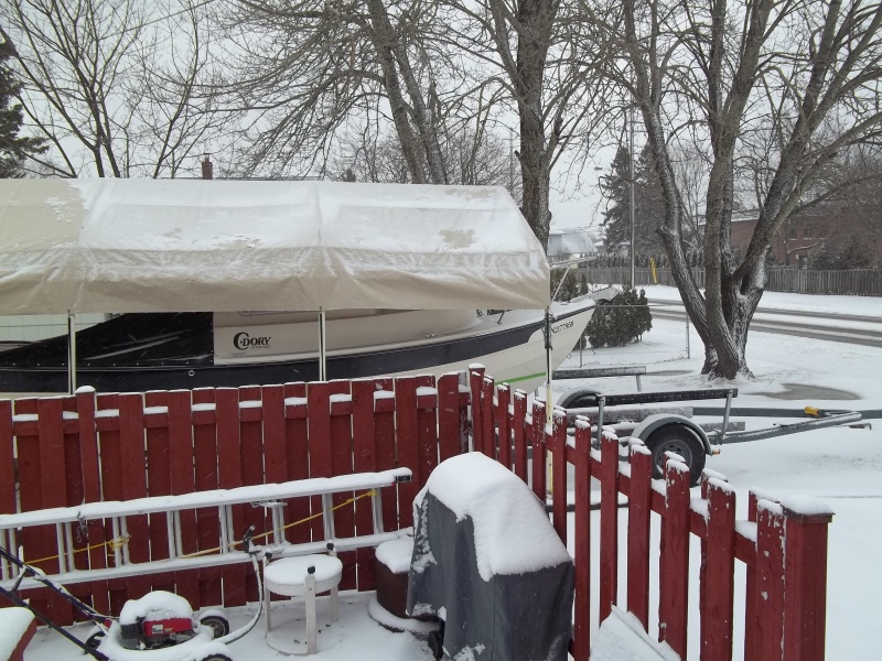 4/17/2011...woke up to winter/cann't work on my boat