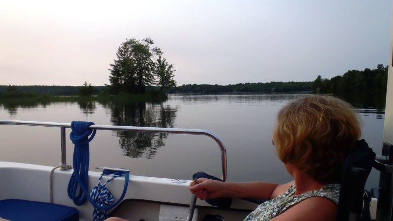 50.) Evening anchorage behind Loon Island