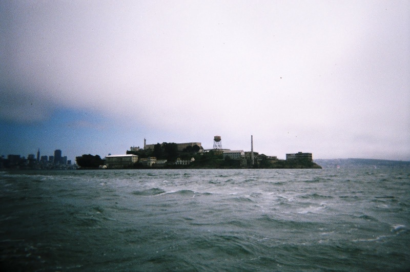 A Closeup of Alcatraz on the way home.