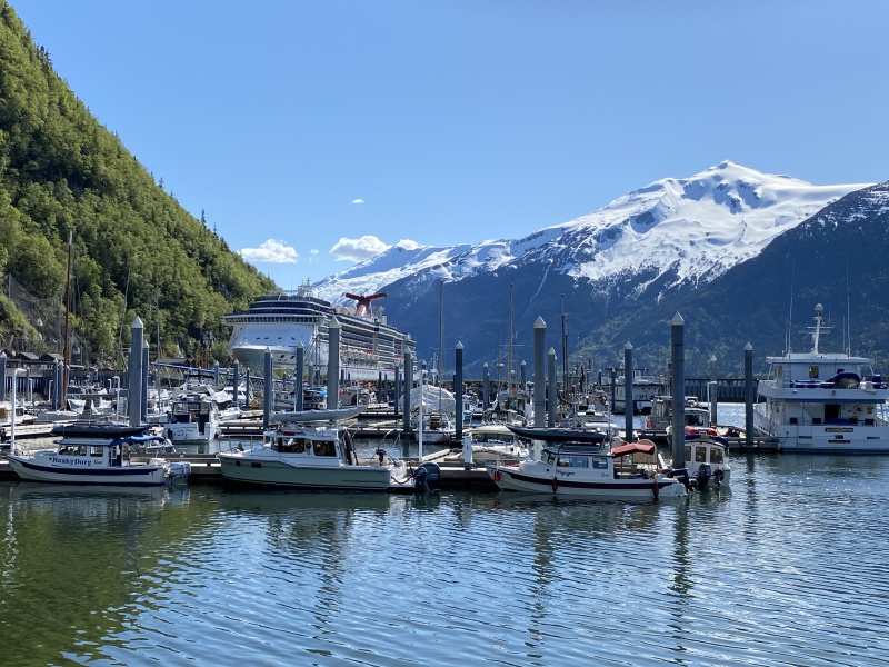 All of us at the Skagway dock