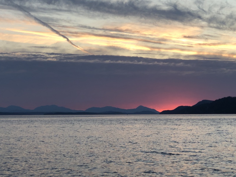 Amazing Sunset in Gulf Islands