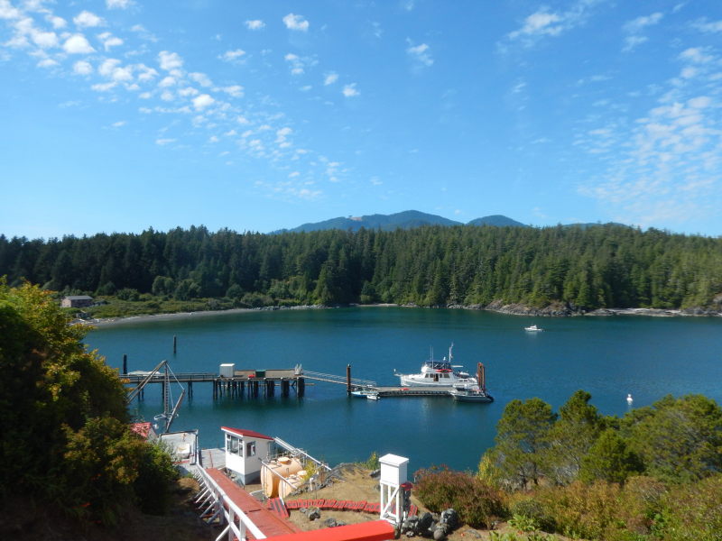 Anchored at Friendly Cove.