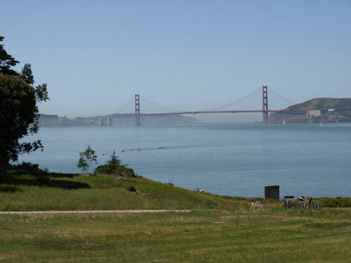 Angel Island view of the Golden Gate Bridge