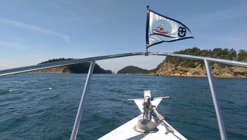 Approaching Fossil Bay / Sucia Island