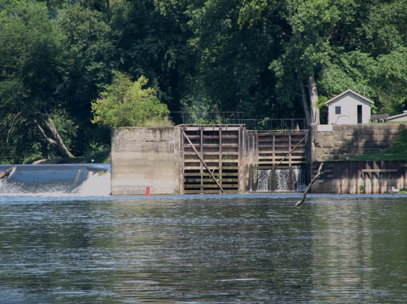 Approaching Lock Muskingum R Ohio