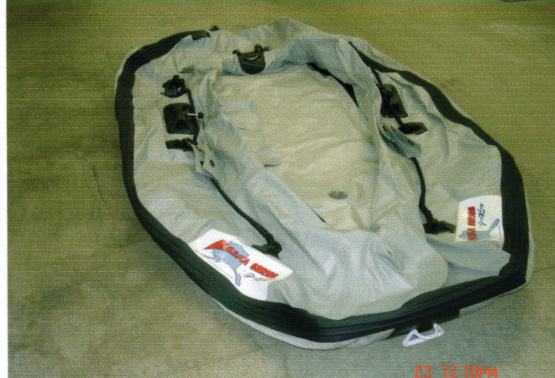 April 2006: Alaska Series 
Dinghy before it's fully inflated.