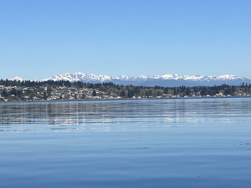 April - Blake Island - Olympic Mountains