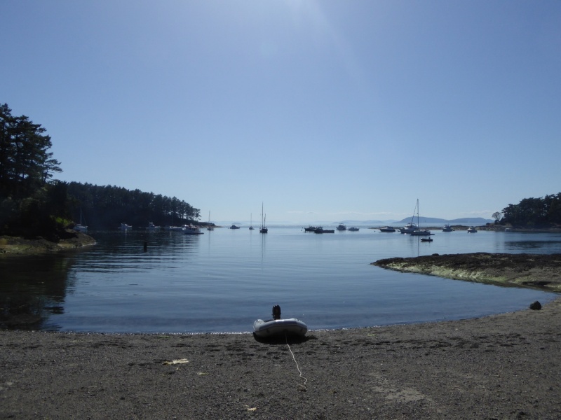 Ashore at Shallow Bay Saturday afternoon to pay the second nights moorage fee