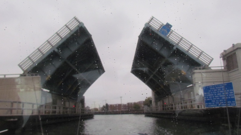 At mid tide usually 8 or 9 foot of clearance for most of the bridges on the intercoastal along the New Jersey Coast