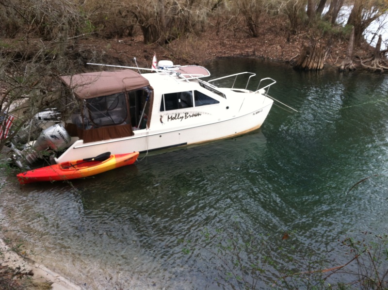 Backed in off the river for the night.