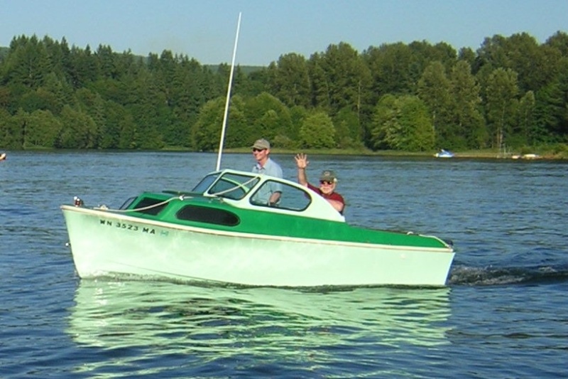 Boat #8 (2004-2008): 1956 Bell Boy 16 Express at Lake Mayfield FGNW get together.