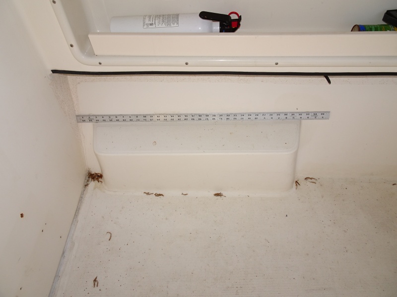 broad step out of cockpit, and level full floor