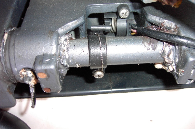 Broken Trim sensor repaired with .020" safety wire.  After several years it still works fine.