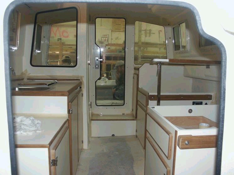 Cabin view from the berth area (nice shot Les). 3/15/04