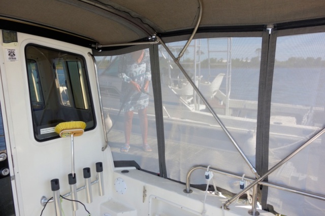 Camperback in Phifertex project allows breeze, insect protection