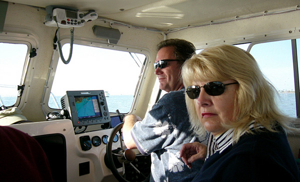 Captain Jim and the Blonde on Wild Blue