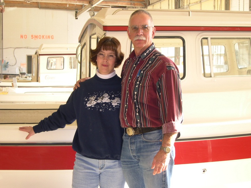 Carol and Dave S. with new "Sea Shift"
