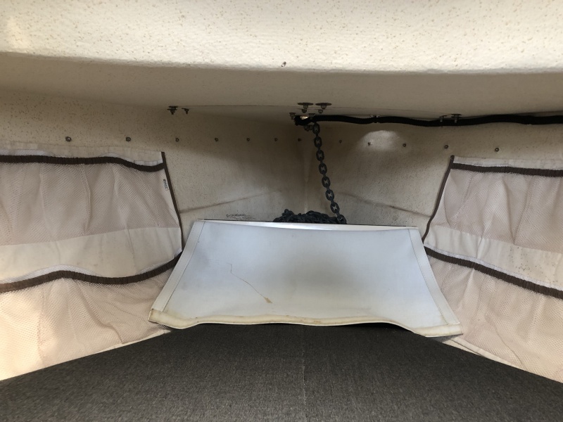 Chain locker cover open
