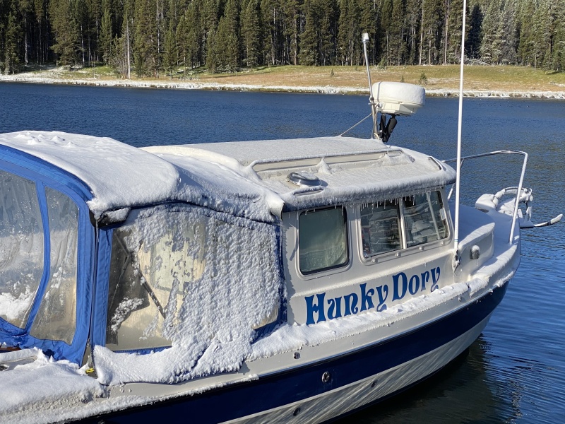 Cold morning at the Bridge Bay Marina