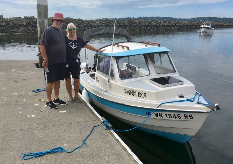 Crabby Lou at Blaine Launch