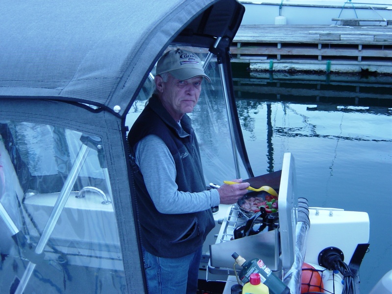 Dans' a cookin on the big boat!