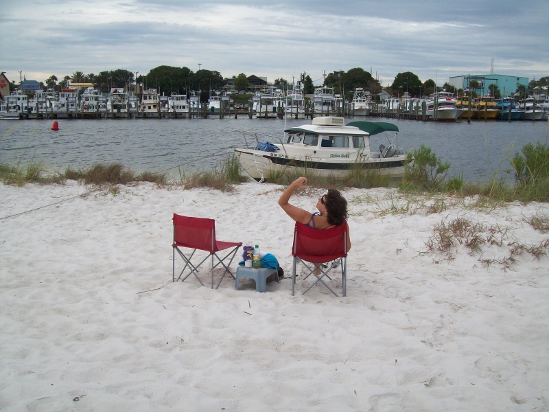 Destin,FL - harbor - watching the constant boat parade
