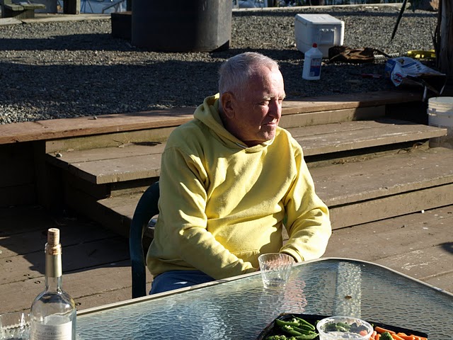 Donald, David's father contemplating surgery the day after the cruise ends.