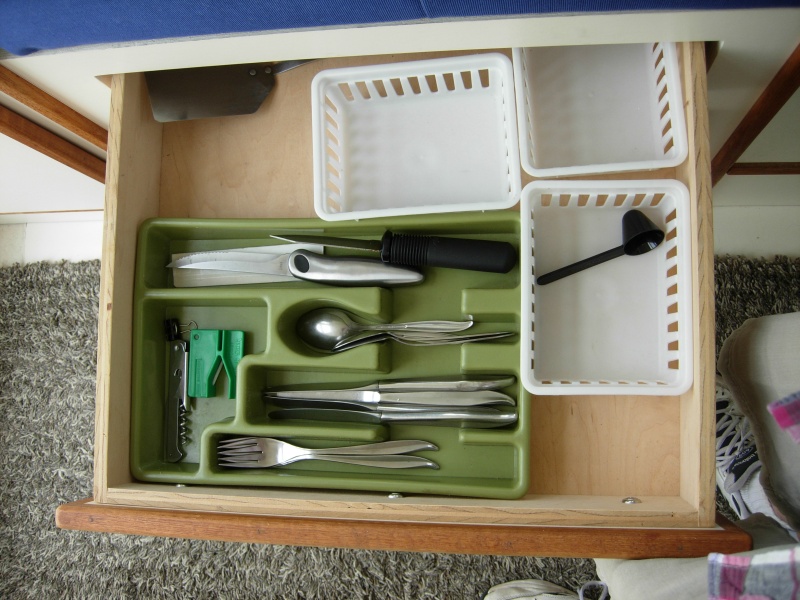 Drawer in hanging locker