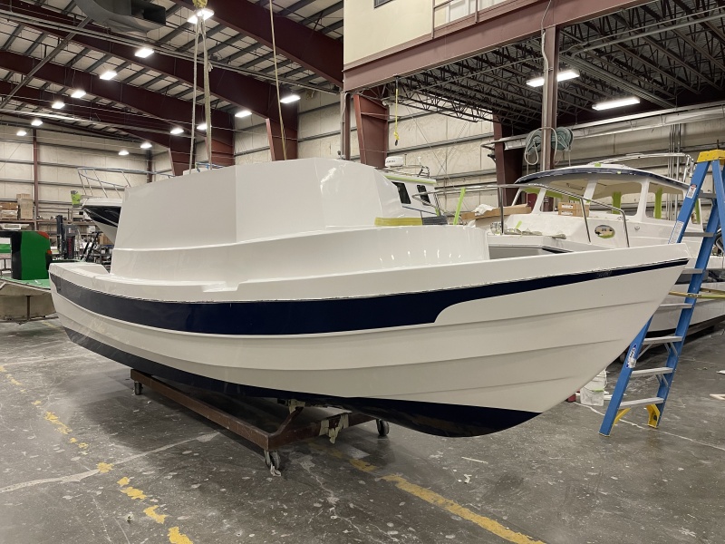 electric C-Dory under construction