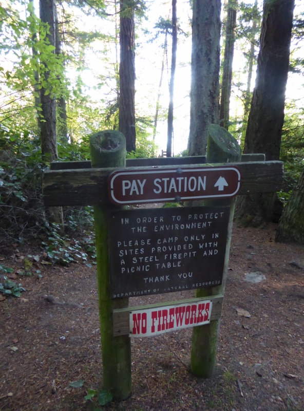 Entering the beach side campground again, after completing the 1.5 mile loop trail